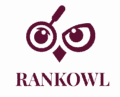 Rankowl Logo - Eule mit Vergrößerungsglas - SEO Beratung für Selbstständige und Coaches
